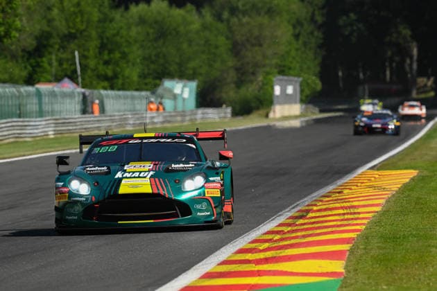 AUTOMOBILE : 24 Heures de SPA Francorchamps - 25 06 2026 700 Comtoyou Racing (BEL) Aston Martin Vantage AMR GT3 EVO (PRO-AM) driven by Nicolas BAERT (BEL) Xavier KNAUF (BEL) GrÃ gory SERVAIS (BEL) Sarah BOVY (BEL), during the CrowdStrike 24 Hours of SPA, 4th round of the GT World Challenge Europe Championship (SRO) on the SPA Francorchamps circuit in Belgium The 25th June 2026. SPA-FRANCORCHAMPSBelgium  Copyright: xMPSxAGENCYx