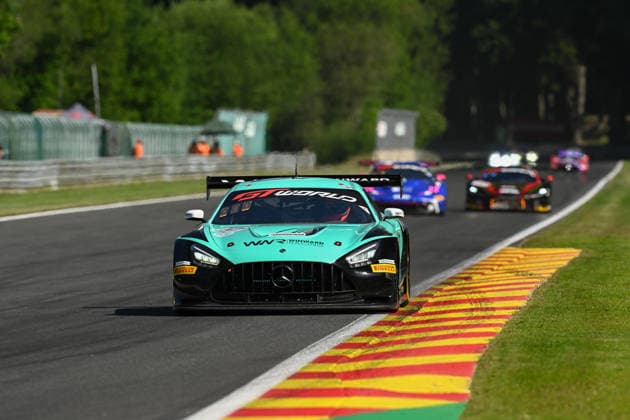 AUTOMOBILE : 24 Heures de SPA Francorchamps - 25 06 2026 87 Winward Racing (USA) Mercedes-AMG GT3 EVO (BRONZE) driven by Marvin DIENST (GER) Gabriele PIANA (ITA) Rinat SALIKHOV (ND) Daan ARROW (NED), during the CrowdStrike 24 Hours of SPA, 4th round of the GT World Challenge Europe Championship (SRO) on the Spa-Francorchamps circuit in Belgium The 25th June 2026. SPA-FRANCORCHAMPSBelgium  Copyright: xMPSxAGENCYx