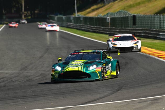 AUTOMOBILE : 24 Heures de SPA Francorchamps - 25 06 2026 7 Comtoyou Racing (BEL) Aston Martin Vantage AMR GT3 EVO (PRO) driven by Mattia DRUDI (SMR) Marco SORENSEN (DEN) Nicki THIIM (DEN), during the CrowdStrike 24 Hours of SPA, 4th round of the GT World Challenge Europe Championship (SRO) on the SPA Francorchamps circuit in Belgium The 25th June 2026. SPA-FRANCORCHAMPSBelgium  Copyright: xMPSxAGENCYx