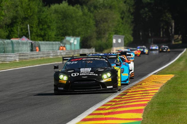 AUTOMOBILE : 24 Heures de SPA Francorchamps - 25 06 2026 34 natural elements by Walkenhorst Motorsport (GER) Aston Martin Vantage AMR GT3 EVO (PRO) driven by Henrique CHAVES (POR) Christian KROGNES (NOR) Jamie DAY (GBR), during the CrowdStrike 24 Hours of SPA, 4th round of the GT World Challenge Europe Championship (SRO) on the SPA Francorchamps circuit in Belgium The 25th June 2026. SPA-FRANCORCHAMPSBelgium  Copyright: xMPSxAGENCYx