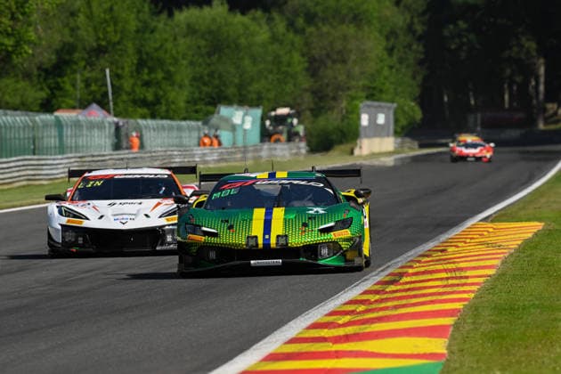 AUTOMOBILE : 24 Heures de SPA Francorchamps - 25 06 2026 70 AF Corse (ITA) Ferrari 296 GT3 EVO (PRO-AM) driven by Custodio TOLEDO (USA) Miguel MOLINA (ESP) Matthieu VAXIVIERE (FRA) Peter DEMPSEY (IRL), during the CrowdStrike 24 Hours of SPA, 4th round of the GT World Challenge Europe Championship (SRO) on the Spa-Francorchamps circuit in Belgium The 25th June 2026. SPA-FRANCORCHAMPSBelgium  Copyright: xMPSxAGENCYx