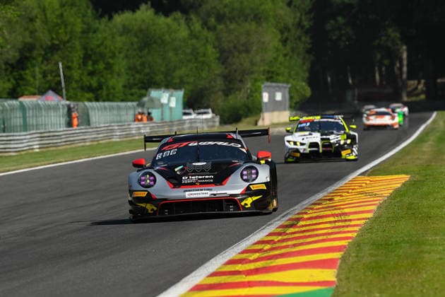 AUTOMOBILE : 24 Heures de SPA Francorchamps - 25 06 2026 2 Boutsen VDS (BEL) Porsche 911 GT3 R EVO (PRO) driven by Morris SCHURING (NED) Dorian BOCCOLACCI (FRA) Alessio PICARIELLO (BEL), during the CrowdStrike 24 Hours of SPA, 4th round of the GT World Challenge Europe Championship (SRO) on the SPA Francorchamps circuit in Belgium The 25th June 2026. SPA-FRANCORCHAMPSBelgium  Copyright: xMPSxAGENCYx