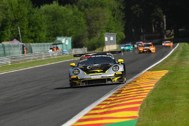 AUTOMOBILE : 24 Heures de SPA Francorchamps - 25 06 2026 10 Boutsen VDS (BEL) Porsche 911 GT3 R EVO (GOLD) driven by Gilles MAGNUS (BEL) Robin KNUTSSON (SWE) Alessandro GHIRETTI (FRA) TBA, during the CrowdStrike 24 Hours of SPA, 4th round of the GT World Challenge Europe Championship (SRO) on the SPA Francorchamps circuit in Belgium The 25th June 2026. SPA-FRANCORCHAMPSBelgium  Copyright: xMPSxAGENCYx