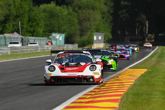 AUTOMOBILE : 24 Heures de SPA Francorchamps - 25 06 2026 914 Razoon - more than racing (AUT) Porsche 911 GT3 R EVO (BRONZE) driven by Edward MCDERMOTT (GBR) Kenzie Reiss BEECROFT (GBR) Carl BENNETT (THA) Bryce FULLWOOD (AUS), during the CrowdStrike 24 Hours of SPA, 4th round of the GT World Challenge Europe Championship (SRO) on the SPA Francorchamps circuit in Belgium The 25th June 2026. SPA-FRANCORCHAMPSBelgium  Copyright: xMPSxAGENCYx