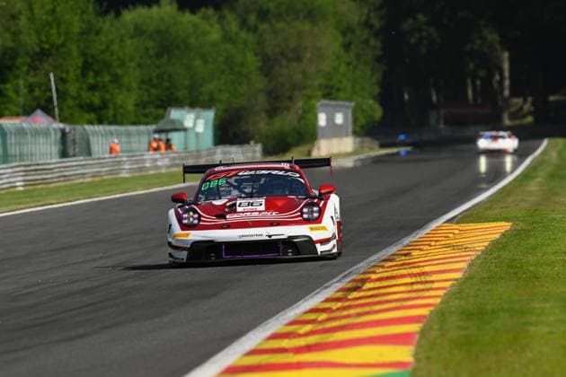 AUTOMOBILE : 24 Heures de SPA Francorchamps - 25 06 2026 86 High Class Racing (DNK) Porsche 911 GT3 R (992) EVO (PRO-AM) driven by Kerong LI (USA) Anders FJORDBACH (DEN) Bo YUAN (CHN) Hongli YE (CHN), during the CrowdStrike 24 Hours of SPA, 4th round of the GT World Challenge Europe Championship (SRO) on the Spa-Francorchamps circuit in Belgium The 25th June 2026. SPA-FRANCORCHAMPSBelgium  Copyright: xMPSxAGENCYx