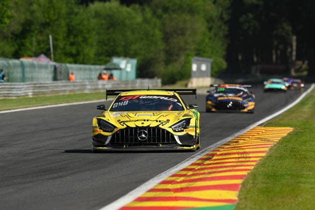 AUTOMOBILE : 24 Heures de SPA Francorchamps - 25 06 2026 48 Mercedes-AMG Team MANN-FILTER (USA) Mercedes-AMG GT3 EVO (PRO) driven by Lucas AUER (AUT) Luca STOLZ (GER) Maro ENGEL (GER), during the CrowdStrike 24 Hours of SPA, 4th round of the GT World Challenge Europe Championship (SRO) on the SPA Francorchamps circuit in Belgium The 25th June 2026. SPA-FRANCORCHAMPSBelgium  Copyright: xMPSxAGENCYx