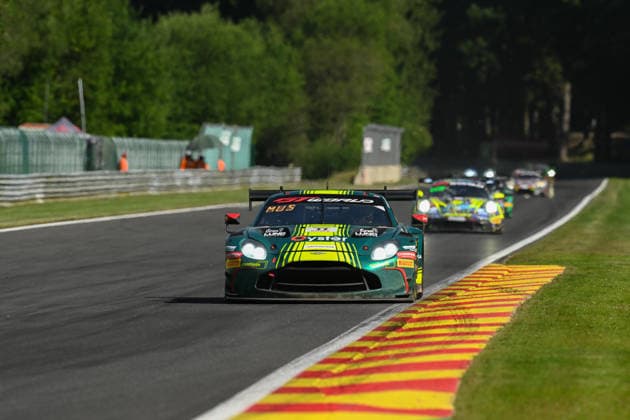 AUTOMOBILE : 24 Heures de SPA Francorchamps - 25 06 2026 11 Comtoyou Racing (BEL) Aston Martin Vantage AMR GT3 EVO (BRONZE) driven by Marcelo TOMASONI (BRA) Aaron MUSS (USA) Kyle MARCELLI (CAN) Felice JELMINI (ITA), during the CrowdStrike 24 Hours of SPA, 4th round of the GT World Challenge Europe Championship (SRO) on the SPA Francorchamps circuit in Belgium The 25th June 2026. SPA-FRANCORCHAMPSBelgium  Copyright: xMPSxAGENCYx