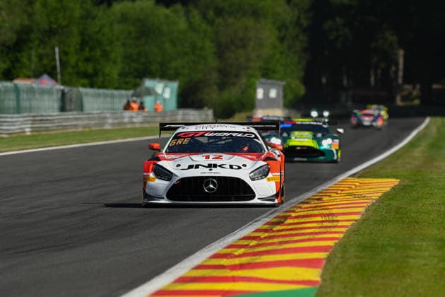AUTOMOBILE : 24 Heures de SPA Francorchamps - 25 06 2026 12 GetSpeed Team Dubai (UAE) Mercedes-AMG GT3 EVO (BRONZE) driven by Gabriel RINDONE (UAE) Tom KALENDER (GER) Mikael GRENIER (CAN) Jarrod WABERSKI (RSA), during the CrowdStrike 24 Hours of SPA, 4th round of the GT World Challenge Europe Championship (SRO) on the SPA Francorchamps circuit in Belgium The 25th June 2026. SPA-FRANCORCHAMPSBelgium  Copyright: xMPSxAGENCYx