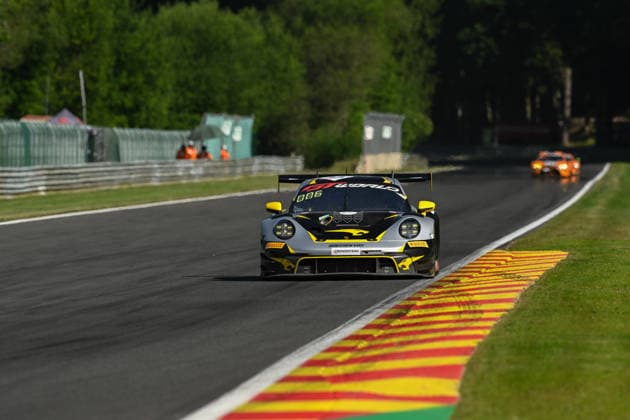 AUTOMOBILE : 24 Heures de SPA Francorchamps - 25 06 2026 10 Boutsen VDS (BEL) Porsche 911 GT3 R EVO (GOLD) driven by Gilles MAGNUS (BEL) Robin KNUTSSON (SWE) Alessandro GHIRETTI (FRA) TBA, during the CrowdStrike 24 Hours of SPA, 4th round of the GT World Challenge Europe Championship (SRO) on the SPA Francorchamps circuit in Belgium The 25th June 2026. SPA-FRANCORCHAMPSBelgium  Copyright: xMPSxAGENCYx