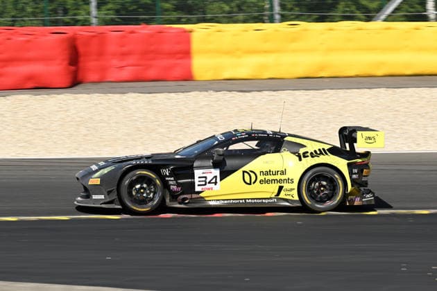 AUTOMOBILE : 24 Heures de SPA Francorchamps - 25 06 2026 34 natural elements by Walkenhorst Motorsport (GER) Aston Martin Vantage AMR GT3 EVO (PRO) driven by Henrique CHAVES (POR) Christian KROGNES (NOR) Jamie DAY (GBR), during the CrowdStrike 24 Hours of SPA, 4th round of the GT World Challenge Europe Championship (SRO) on the SPA Francorchamps circuit in Belgium The 25th June 2026. SPA-FRANCORCHAMPSBelgium  Copyright: xMPSxAGENCYx