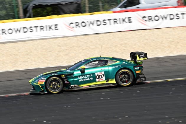 AUTOMOBILE : 24 Heures de SPA Francorchamps - 25 06 2026 7 Comtoyou Racing (BEL) Aston Martin Vantage AMR GT3 EVO (PRO) driven by Mattia DRUDI (SMR) Marco SORENSEN (DEN) Nicki THIIM (DEN), during the CrowdStrike 24 Hours of SPA, 4th round of the GT World Challenge Europe Championship (SRO) on the SPA Francorchamps circuit in Belgium The 25th June 2026. SPA-FRANCORCHAMPSBelgium  Copyright: xMPSxAGENCYx