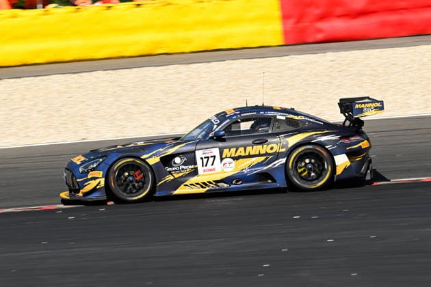AUTOMOBILE : 24 Heures de SPA Francorchamps - 25 06 2026 177 Grupo Prom Racing Team (MEX) Mercedes-AMG GT3 EVO (PRO-AM) driven by Alfredo HERNANDEZ (MEX) Stephane TRIBAUDINI (FRA) Colin CARESANI (NED) Adam CHRISTODOULOU (GBR), during the CrowdStrike 24 Hours of SPA, 4th round of the GT World Challenge Europe Championship (SRO) on the SPA Francorchamps circuit in Belgium The 25th June 2026. SPA-FRANCORCHAMPSBelgium  Copyright: xMPSxAGENCYx
