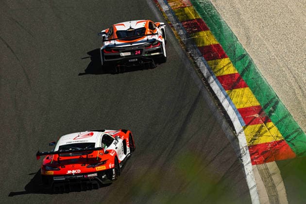 AUTOMOBILE : 24 Heures de SPA Francorchamps - 25 06 2026 24 Steller Motorsport (GBR) Corvette Z06 GT3 R (GOLD) driven by Antoine DOQUIN (FRA) Mikkel PEDERSEN (DEN) Dennis LIND (DEN), during the CrowdStrike 24 Hours of SPA, 4th round of the GT World Challenge Europe Championship (SRO) on the SPA Francorchamps circuit in Belgium The 25th June 2026. SPA-FRANCORCHAMPSBelgium  Copyright: xMPSxAGENCYx