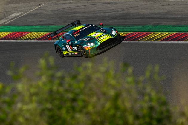 AUTOMOBILE : 24 Heures de SPA Francorchamps - 25 06 2026 11 Comtoyou Racing (BEL) Aston Martin Vantage AMR GT3 EVO (BRONZE) driven by Marcelo TOMASONI (BRA) Aaron MUSS (USA) Kyle MARCELLI (CAN) Felice JELMINI (ITA), during the CrowdStrike 24 Hours of SPA, 4th round of the GT World Challenge Europe Championship (SRO) on the SPA Francorchamps circuit in Belgium The 25th June 2026. SPA-FRANCORCHAMPSBelgium  Copyright: xMPSxAGENCYx