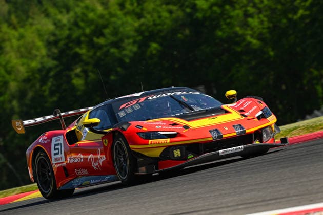 AUTOMOBILE : 24 Heures de SPA Francorchamps - 25 06 2026 51 AF Corse (ITA) Ferrari 296 GT3 EVO (PRO) driven by Alessio ROVERA (ITA) Nicklas NIELSEN (DEN) Tommaso MOSCA (ITA), during the CrowdStrike 24 Hours of SPA, 4th round of the GT World Challenge Europe Championship (SRO) on the SPA Francorchamps circuit in Belgium The 25th June 2026. SPA-FRANCORCHAMPSBelgium  Copyright: xMPSxAGENCYx