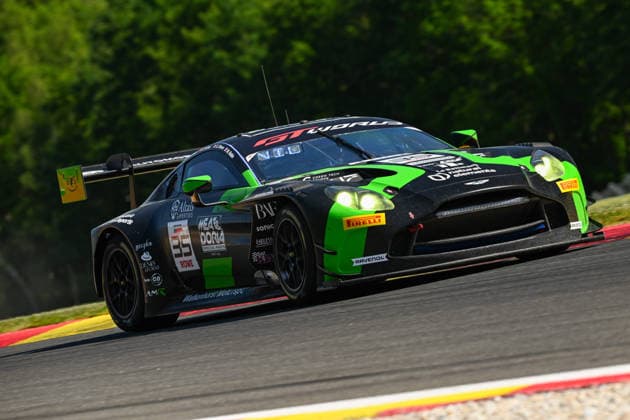 AUTOMOBILE : 24 Heures de SPA Francorchamps - 25 06 2026 35 Walkenhorst Motorsport (GER) Aston Martin Vantage AMR GT3 EVO (SILVER) driven by Gaspard SIMON (FRA) Ethan ISCHER (SUI) Mateo VILLAGOMEZ (ECD) Maxime ROBIN (FRA), during the CrowdStrike 24 Hours of SPA, 4th round of the GT World Challenge Europe Championship (SRO) on the SPA Francorchamps circuit in Belgium The 25th June 2026. SPA-FRANCORCHAMPSBelgium  Copyright: xMPSxAGENCYx