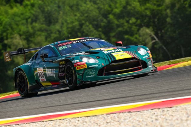 AUTOMOBILE : 24 Heures de SPA Francorchamps - 25 06 2026 700 Comtoyou Racing (BEL) Aston Martin Vantage AMR GT3 EVO (PRO-AM) driven by Nicolas BAERT (BEL) Xavier KNAUF (BEL) GrÃ gory SERVAIS (BEL) Sarah BOVY (BEL), during the CrowdStrike 24 Hours of SPA, 4th round of the GT World Challenge Europe Championship (SRO) on the SPA Francorchamps circuit in Belgium The 25th June 2026. SPA-FRANCORCHAMPSBelgium  Copyright: xMPSxAGENCYx
