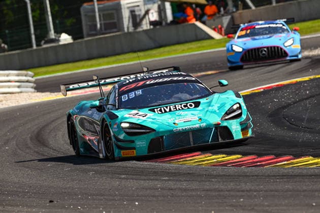 AUTOMOBILE : 24 Heures de SPA Francorchamps - 25 06 2026 44 Greystone GT (GBR) McLaren 720S GT3 EVO (SILVER) driven by Tommy PINTOS (ESP) Jayden KELLY (ESP) Josh RATTICAN (GBR) Zac MEAKIN (GBR), during the CrowdStrike 24 Hours of SPA, 4th round of the GT World Challenge Europe Championship (SRO) on the SPA Francorchamps circuit in Belgium The 25th June 2026. SPA-FRANCORCHAMPSBelgium  Copyright: xMPSxAGENCYx