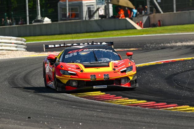 AUTOMOBILE : 24 Heures de SPA Francorchamps - 25 06 2026 50 AF Corse (ITA) Ferrari 296 GT3 EVO (PRO) driven by Lilou WADOUX (FRA) Arthur LECLERC (MON) Sean GELAEL (IDN), during the CrowdStrike 24 Hours of SPA, 4th round of the GT World Challenge Europe Championship (SRO) on the SPA Francorchamps circuit in Belgium The 25th June 2026. SPA-FRANCORCHAMPSBelgium  Copyright: xMPSxAGENCYx