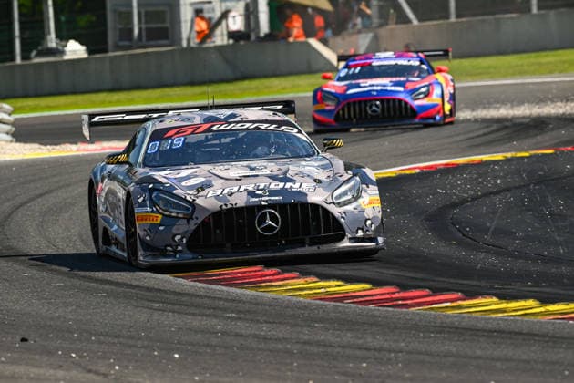AUTOMOBILE : 24 Heures de SPA Francorchamps - 25 06 2026 6 GetSpeed Team Bartone Bros (USA) Mercedes-AMG GT3 EVO (SILVER) driven by Aurelien PANIS (FRA) Anthony BARTONE (USA) Cesar GAZEAU (FRA) Karol BASZ (POL), during the CrowdStrike 24 Hours of SPA, 4th round of the GT World Challenge Europe Championship (SRO) on the SPA Francorchamps circuit in Belgium The 25th June 2026. SPA-FRANCORCHAMPSBelgium  Copyright: xMPSxAGENCYx
