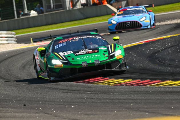 AUTOMOBILE : 24 Heures de SPA Francorchamps - 25 06 2026 45 Rinaldi Racing (GER) Ferrari 296 GT3 EVO (SILVER) driven by Rafael DURAN (ITA) Dylan MEDLER (USA) David PEREL (RSA) Alessandro BALZAN (USA), during the CrowdStrike 24 Hours of SPA, 4th round of the GT World Challenge Europe Championship (SRO) on the SPA Francorchamps circuit in Belgium The 25th June 2026. SPA-FRANCORCHAMPSBelgium  Copyright: xMPSxAGENCYx