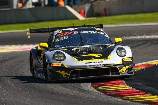 AUTOMOBILE : 24 Heures de SPA Francorchamps - 25 06 2026 10 Boutsen VDS (BEL) Porsche 911 GT3 R EVO (GOLD) driven by Gilles MAGNUS (BEL) Robin KNUTSSON (SWE) Alessandro GHIRETTI (FRA) TBA, during the CrowdStrike 24 Hours of SPA, 4th round of the GT World Challenge Europe Championship (SRO) on the SPA Francorchamps circuit in Belgium The 25th June 2026. SPA-FRANCORCHAMPSBelgium  Copyright: xMPSxAGENCYx