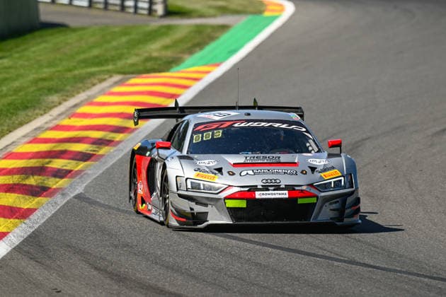 AUTOMOBILE : 24 Heures de SPA Francorchamps - 25 06 2026 99 Tresor Attempto Racing (GER) Audi R8 LMS GT3 EVO II (GOLD) driven by Dylan PEREIRA (NED) Andrea FRASSINETI (ITA) Alex AKA (GER), during the CrowdStrike 24 Hours of SPA, 4th round of the GT World Challenge Europe Championship (SRO) on the Spa-Francorchamps circuit in Belgium The 25th June 2026. SPA-FRANCORCHAMPSBelgium  Copyright: xMPSxAGENCYx