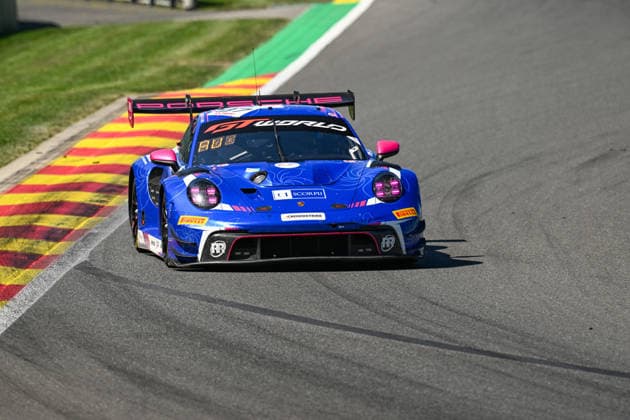AUTOMOBILE : 24 Heures de SPA Francorchamps - 25 06 2026 97 Rutronik Racing (GER) Porsche 911 GT3 R EVO (BRONZE) driven by Michelle GATTING (DEN) Antares AU (HKG) Martin RUMP (EST) Sven MÜLLER (GER), during the CrowdStrike 24 Hours of SPA, 4th round of the GT World Challenge Europe Championship (SRO) on the Spa-Francorchamps circuit in Belgium The 25th June 2026. SPA-FRANCORCHAMPSBelgium  Copyright: xMPSxAGENCYx