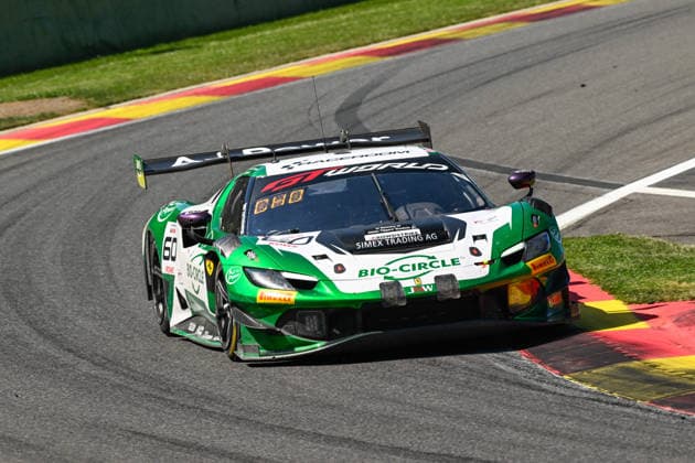 AUTOMOBILE : 24 Heures de SPA Francorchamps - 25 06 2026 60 JMW Motorsport (GBR) Ferrari 296 GT3 EVO (BRONZE) driven by Thomas KIEFER (GER) Rolf INEICHEN (SUI) Tim HEINEMANN (GER) Pierre-Louis CHOVET (FRA), during the CrowdStrike 24 Hours of SPA, 4th round of the GT World Challenge Europe Championship (SRO) on the SPA Francorchamps circuit in Belgium The 25th June 2026. SPA-FRANCORCHAMPSBelgium  Copyright: xMPSxAGENCYx
