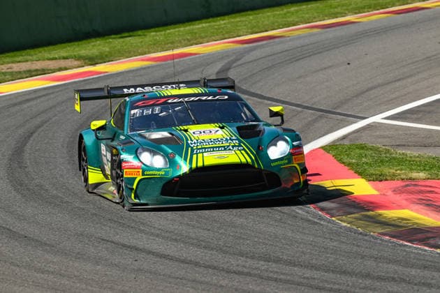 AUTOMOBILE : 24 Heures de SPA Francorchamps - 25 06 2026 7 Comtoyou Racing (BEL) Aston Martin Vantage AMR GT3 EVO (PRO) driven by Mattia DRUDI (SMR) Marco SORENSEN (DEN) Nicki THIIM (DEN), during the CrowdStrike 24 Hours of SPA, 4th round of the GT World Challenge Europe Championship (SRO) on the SPA Francorchamps circuit in Belgium The 25th June 2026. SPA-FRANCORCHAMPSBelgium  Copyright: xMPSxAGENCYx