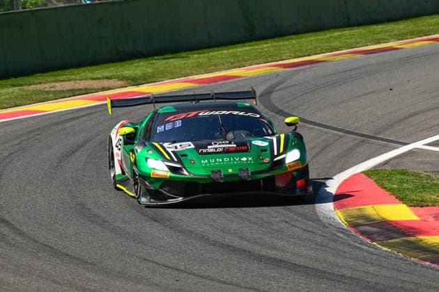 AUTOMOBILE : 24 Heures de SPA Francorchamps - 25 06 2026 45 Rinaldi Racing (GER) Ferrari 296 GT3 EVO (SILVER) driven by Rafael DURAN (ITA) Dylan MEDLER (USA) David PEREL (RSA) Alessandro BALZAN (USA), during the CrowdStrike 24 Hours of SPA, 4th round of the GT World Challenge Europe Championship (SRO) on the SPA Francorchamps circuit in Belgium The 25th June 2026. SPA-FRANCORCHAMPSBelgium  Copyright: xMPSxAGENCYx