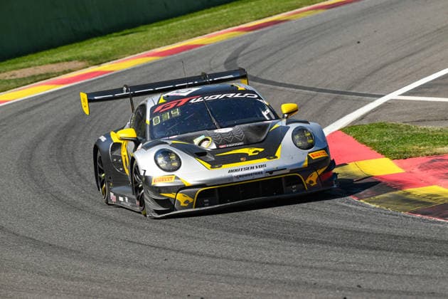 AUTOMOBILE : 24 Heures de SPA Francorchamps - 25 06 2026 10 Boutsen VDS (BEL) Porsche 911 GT3 R EVO (GOLD) driven by Gilles MAGNUS (BEL) Robin KNUTSSON (SWE) Alessandro GHIRETTI (FRA) TBA, during the CrowdStrike 24 Hours of SPA, 4th round of the GT World Challenge Europe Championship (SRO) on the SPA Francorchamps circuit in Belgium The 25th June 2026. SPA-FRANCORCHAMPSBelgium  Copyright: xMPSxAGENCYx