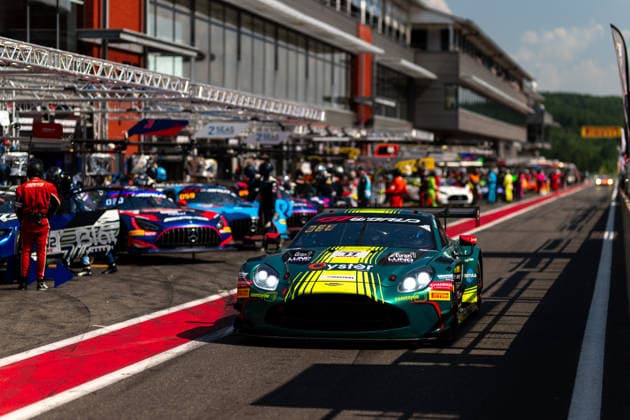 AUTO - GT WORLD CHALLENGE EUROPE ENDURANCE CUP - 24 HOURS OF SPA 2026 11, TOMASONI, Marcelo (BRA), MUSS, Aaron (USA), MARCELLI, Kyle (CAN), JELMINI, Felice (ITA), Comtoyou Racing, Aston Martin Vantage AMR GT3 EVO, BRONZE, action,during the CrowdStrike 24 Hours of Spa 2026, 3rd round of the GT World Challenge Europe Endurance Cup 2026, from June 25 to 28, 2026 on the Circuit de Spa-Francorchamps, in Stavelot, Belgium - StavelotBelgium  Copyright: xMariusxHeckerx