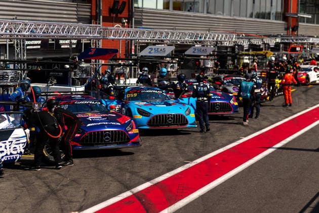 AUTO - GT WORLD CHALLENGE EUROPE ENDURANCE CUP - 24 HOURS OF SPA 2026 03, JUNCADELLA, Dani (ESP), LULHAM, Chris (GBR), GOUNON, Jules (AND), Mercedes-AMG Team Verstappen Racing, Mercedes-AMG GT3 EVO, PRO, action, 33, HART, Jason (USA), NOBLE, Scott (USA), WALKER, Aaron (GBR), WILLIAMSON, Lewis (GBR), 2Seas Motorsport, Mercedes-AMG GT3 EVO, BRONZE, action, during the CrowdStrike 24 Hours of Spa 2026, 3rd round of the GT World Challenge Europe Endurance Cup 2026, from June 25 to 28, 2026 on the Circuit de Spa-Francorchamps, in Stavelot, Belgium - StavelotBelgium  Copyright: xMariusxHeckerx