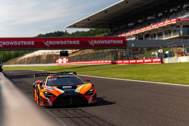 AUTO - GT WORLD CHALLENGE EUROPE ENDURANCE CUP - 24 HOURS OF SPA 2026 59, LOAKE, Joseph (GBR), MACDONALD, Dean (GBR), KIRCHHOFER, Marvin (GER), Garage 59, McLaren 7205 GT3 EVO, PRO, action, during the CrowdStrike 24 Hours of Spa 2026, 3rd round of the GT World Challenge Europe Endurance Cup 2026, from June 25 to 28, 2026 on the Circuit de Spa-Francorchamps, in Stavelot, Belgium - StavelotBelgium  Copyright: xMariusxHeckerx