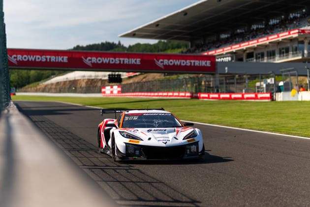 AUTO - GT WORLD CHALLENGE EUROPE ENDURANCE CUP - 24 HOURS OF SPA 2026 24, PEDERSEN, Mikkel (DEN), RIED, Lenny (GER), DOQUIN, Antoine (FRA), LIND, Dennis (DEN), Steller Motorsport, Corvette Z06 GT3 R, GOLD, action, during the CrowdStrike 24 Hours of Spa 2026, 3rd round of the GT World Challenge Europe Endurance Cup 2026, from June 25 to 28, 2026 on the Circuit de Spa-Francorchamps, in Stavelot, Belgium - StavelotBelgium  Copyright: xMariusxHeckerx
