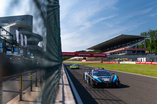 AUTO - GT WORLD CHALLENGE EUROPE ENDURANCE CUP - 24 HOURS OF SPA 2026 23, FITZ-SIMON, Horatio (GBR), LYNN, Maxwell (GBR), DÖRR, Ben (GER), Team RJN, McLaren 7205 GT3 EVO, SILVER, action,during the CrowdStrike 24 Hours of Spa 2026, 3rd round of the GT World Challenge Europe Endurance Cup 2026, from June 25 to 28, 2026 on the Circuit de Spa-Francorchamps, in Stavelot, Belgium - StavelotBelgium  Copyright: xMariusxHeckerx