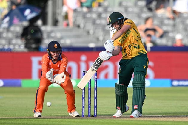 South Africa Women v Netherlands Women, ICC Women s T20 World Cup Tasmin Brits of South Africa plays an attacking shot during the ICC Women s T20 World Cup match between South Africa Women and Netherlands Women at the Seat Unique Stadium, Bristol, UK on 25 June 2026. Bristol Seat Unique Stadium Gloucestershire UK Editorial use only , Copyright: xGrahamxHuntx PSI-24401-0026
