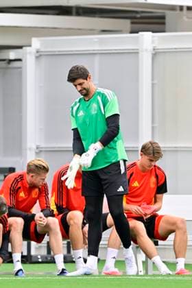Belgian national football team - FIFA World Cup, WM, Weltmeisterschaft, Fussball 2026 - media activities 25 06 2026 RENTON, UNITED STATES OF AMERICA - JUNE 25 : Courtois Thibaut goalkeeper of Belgium pictured during a training session of the Belgian national football team during the FIFA World Cup 2026 on June 25, 2026 in Renton, United States of America, 25 06 2026 Renton United States of America  Copyright: xJanxDexMeuleneirx