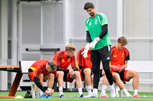 Belgian national football team - FIFA World Cup, WM, Weltmeisterschaft, Fussball 2026 - media activities 25 06 2026 RENTON, UNITED STATES OF AMERICA - JUNE 25 : Courtois Thibaut goalkeeper of Belgium pictured during a training session of the Belgian national football team during the FIFA World Cup 2026 on June 25, 2026 in Renton, United States of America, 25 06 2026 Renton United States of America  Copyright: xJanxDexMeuleneirx