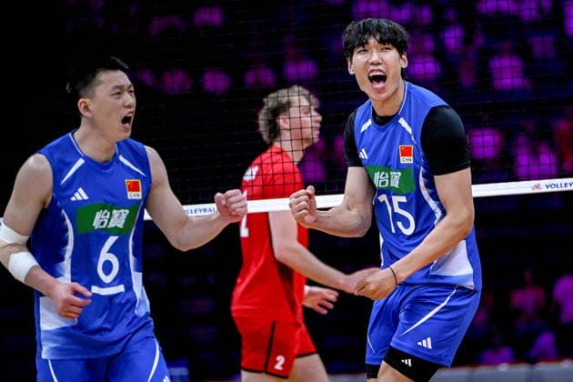 GLIWICE 25.06.2026 MECZ SIATKARSKA LIGA NARODOW 2026 PILKA SIATKOWA --- FIVB VOLLEYBALL NATIONS LEAGUE MATCH: CHINY - BELGIA --- CHINA - BELGIUM N Z YUANTAI YU SHIKUN PENG FOT.PAWEL PIOTROWSKI 400MM.PL NEWSPIX.PL --- newspix.pl 