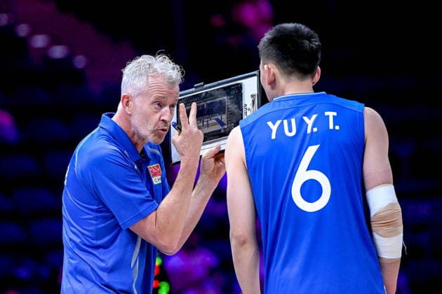 GLIWICE 25.06.2026 MECZ SIATKARSKA LIGA NARODOW 2026 PILKA SIATKOWA --- FIVB VOLLEYBALL NATIONS LEAGUE MATCH: CHINY - BELGIA --- CHINA - BELGIUM N Z VITAL HEYNEN YUANTAI YU FOT.PAWEL PIOTROWSKI 400MM.PL NEWSPIX.PL --- newspix.pl 