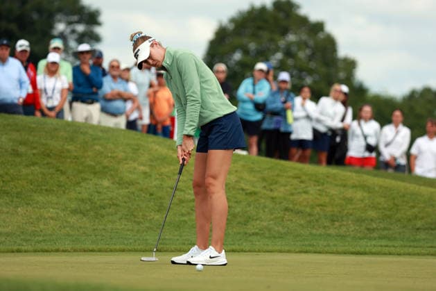 KPMG Women™s PGA, Golf Herren Championship 2026 CHASKA, MINNESOTA - JUNE 25: Nelly Korda of Florida putts on the 11th green during the first round of the KPMG Women™s PGA Championship 2026 at Hazeltine National Golf Club in Chaska, Minnesota, USA Thursday, June 25, 2026. Chaska Minnesota United States  Copyright: xAmyxLemusx originalFilename:lemus-kpmgwome260625_npZrh.jpg