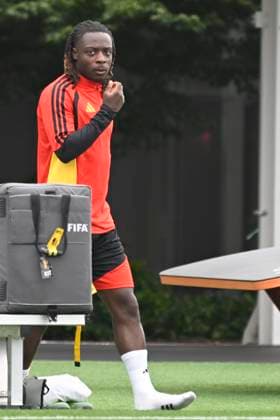 Belgian national football team - FIFA World Cup, WM, Weltmeisterschaft, Fussball 2026 - media activities 25 06 2026 RENTON, UNITED STATES OF AMERICA - JUNE 25 : Doku Jeremy forward of Belgium pictured during a training session of the Belgian national football team during the FIFA World Cup 2026 on June 25, 2026 in Renton, United States of America, 25 06 2026 Renton United States of America  Copyright: xNicoxVereeckenx