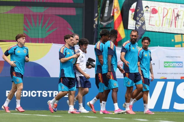 FIFA World Cup, WM, Weltmeisterschaft, Fussball 2026 - Spain s training session Spain s players attend a training session of the national soccer team at the FIFA World Cup 2026 in Zapopan, Mexico, 25 June 206. Zapopan Mexico  Copyright: xAlexxCruzx
