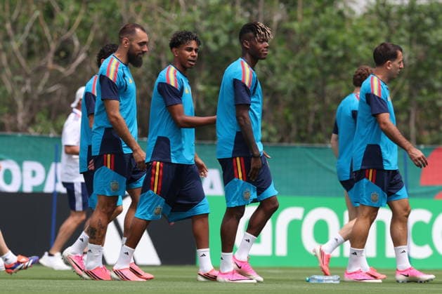 FIFA World Cup, WM, Weltmeisterschaft, Fussball 2026 - Spain s training session Spain s players attend a training session of the national soccer team at the FIFA World Cup 2026 in Zapopan, Mexico, 25 June 206. Zapopan Mexico  Copyright: xAlexxCruzx