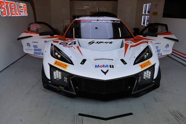 RECORD DATE NOT STATED 24 Antoine Dequin (FRA) Mikkel Pedersen (DNK) Dennis Lind (DNK), Corvette Z06GT3 R, Team: Steller Motorsport (GBR) in der Box BEL, Motorsport, CrowdStrike 24H Of Spa, Spa-Francorchamps, Circuit Spa-Francorchamps, Belgien, Mittwoch, Parade, 24.06.2026 BEL, Motorsport, CrowdStrike 24H Of Spa, Spa-Francorchamps, Circuit Spa-Francorchamps, Belgien, Mittwoch, Parade, 24.06.2026 Spa-Francorchamps *** 24 Antoine Dequin FRA Mikkel Pedersen DNK Dennis Lind DNK, Corvette Z06GT3 R, Team Steller Motorsport GBR in the pits BEL, Motorsports, CrowdStrike 24H of Spa, Spa-Francorchamps, Circuit de Spa-Francorchamps, Belgium, Wednesday, Parade, June 24, 2026 BEL, Motorsports, CrowdStrike 24H of Spa, Spa-Francorchamps, Circuit de Spa-Francorchamps, Belgium, Wednesday, Parade, June 24, 2026 Spa-Francorchamps Copyright: xEibner-Pressefoto JuergenxAugstx EP_JAT