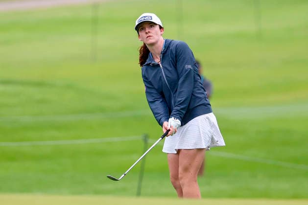 June 25, 2026, Chaska, Minnesota, United States: LAUREN WALSH watches her shot hit the green at hole two. This is the first day of the 2026 KPMG WomenÃ¢â‚¬â ¢s PGA, Golf Herren Championship at Hazeltine National Golf Course in Chaska Minnesota. 2026 KPMG WomenÃ¢â‚¬â ¢S PGA Championship - Day 1  - ZUMAt166 20260625_zsp_t166_003 Copyright: xMichaelxTurnerx