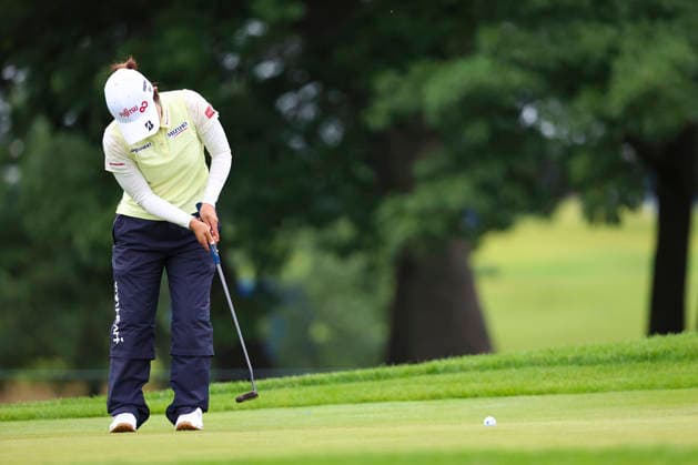 June 25, 2026, Chaska, Minnesota, United States: AYAKA FURUE putts at hole two. This is the first day of the 2026 KPMG WomenÃ¢â‚¬â ¢s PGA, Golf Herren Championship at Hazeltine National Golf Course in Chaska Minnesota. 2026 KPMG WomenÃ¢â‚¬â ¢S PGA Championship - Day 1  - ZUMAt166 20260625_zsp_t166_006 Copyright: xMichaelxTurnerx