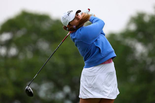 June 25, 2026, Chaska, Minnesota, United States: KATE SMITH-STROH follows through on her shot at hole three. This is the first day of the 2026 KPMG WomenÃ¢â‚¬â ¢s PGA, Golf Herren Championship at Hazeltine National Golf Course in Chaska Minnesota. 2026 KPMG WomenÃ¢â‚¬â ¢S PGA Championship - Day 1  - ZUMAt166 20260625_zsp_t166_008 Copyright: xMichaelxTurnerx